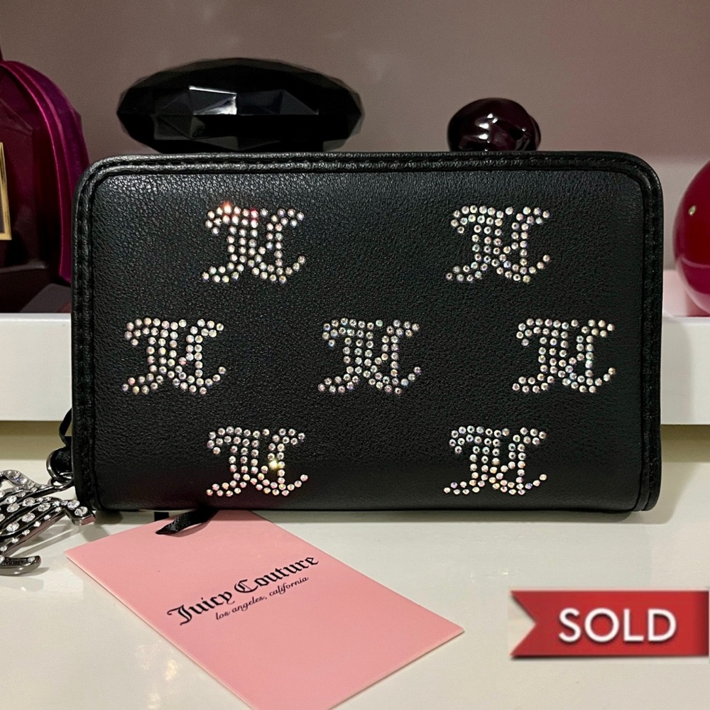 New✅ Juicy Couture Rhinestone Monogram Wallet